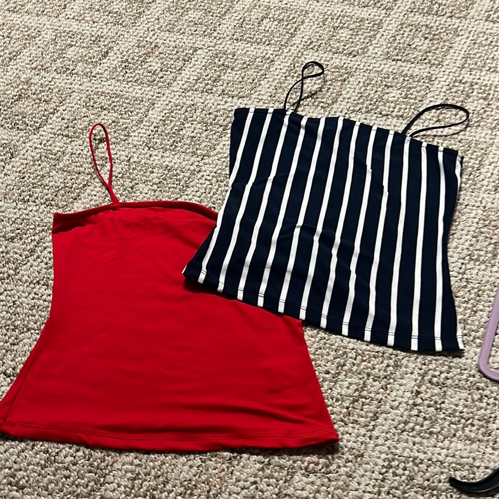 pair of tank tops